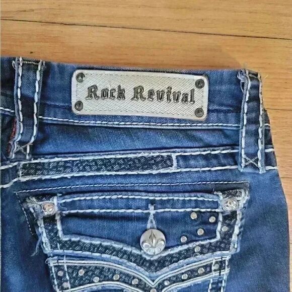 Rock Revival Gemini Skinny Jeans Size 27 - Picture 8 of 12